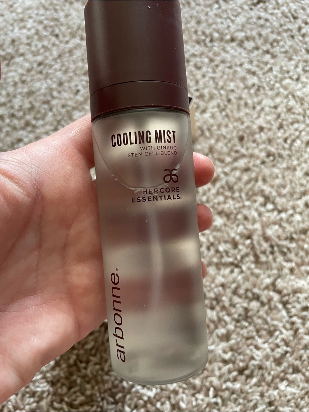 Arbonne HerCore cooling mist